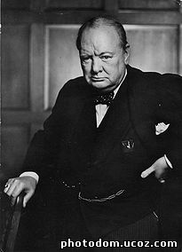 portrait of Churchill